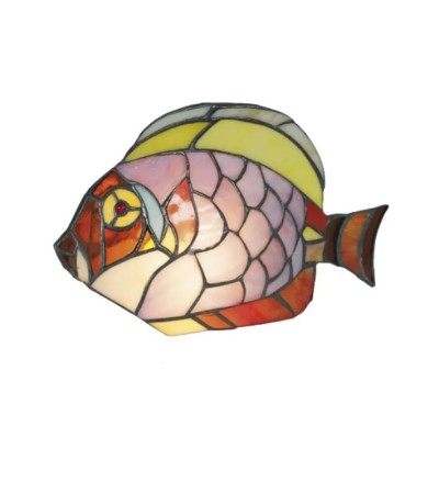 Lampe à poser Tiffany POISSON – Luminaire déco original 