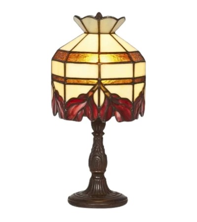 Lampe à poser Tiffany FLORA – Lampe vitrail florale