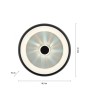 Plafonnier & applique LED AURELIA, doré ou noir avec télécommande