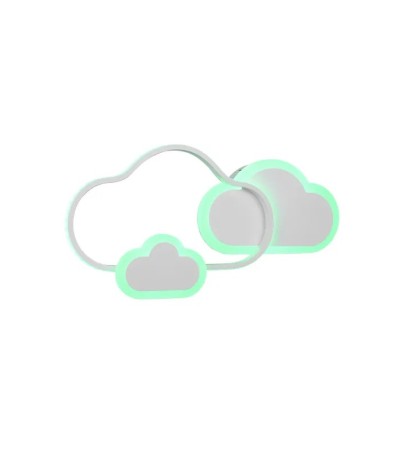 Applique CLOUDY blanche LED RGBW design | Lumiland