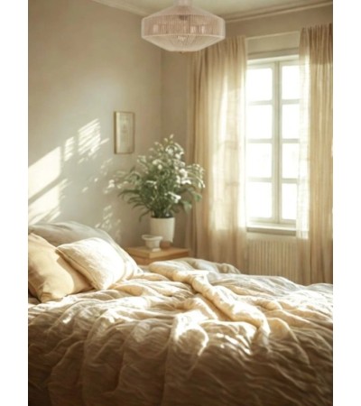 Plafonnier SVEA – Luminaire coton bohème naturel | Lumiland