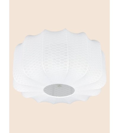 Plafonnier MADELINE – Luminaire tissu blanc élégant | Lumiland