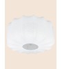 Plafonnier MADELINE – Luminaire tissu blanc élégant | Lumiland