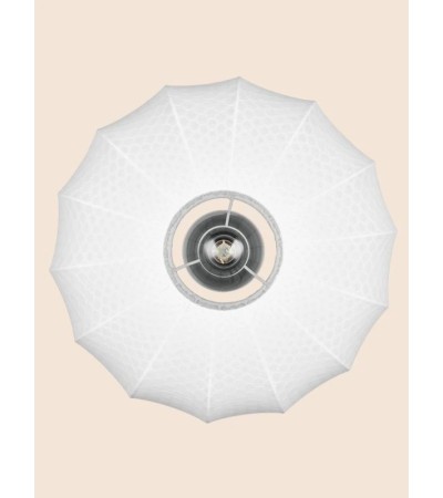 Plafonnier MADELINE – Luminaire tissu blanc élégant | Lumiland