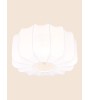 Plafonnier MADELINE – Luminaire tissu blanc élégant | Lumiland