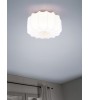 Plafonnier MADELINE – Luminaire tissu blanc élégant | Lumiland