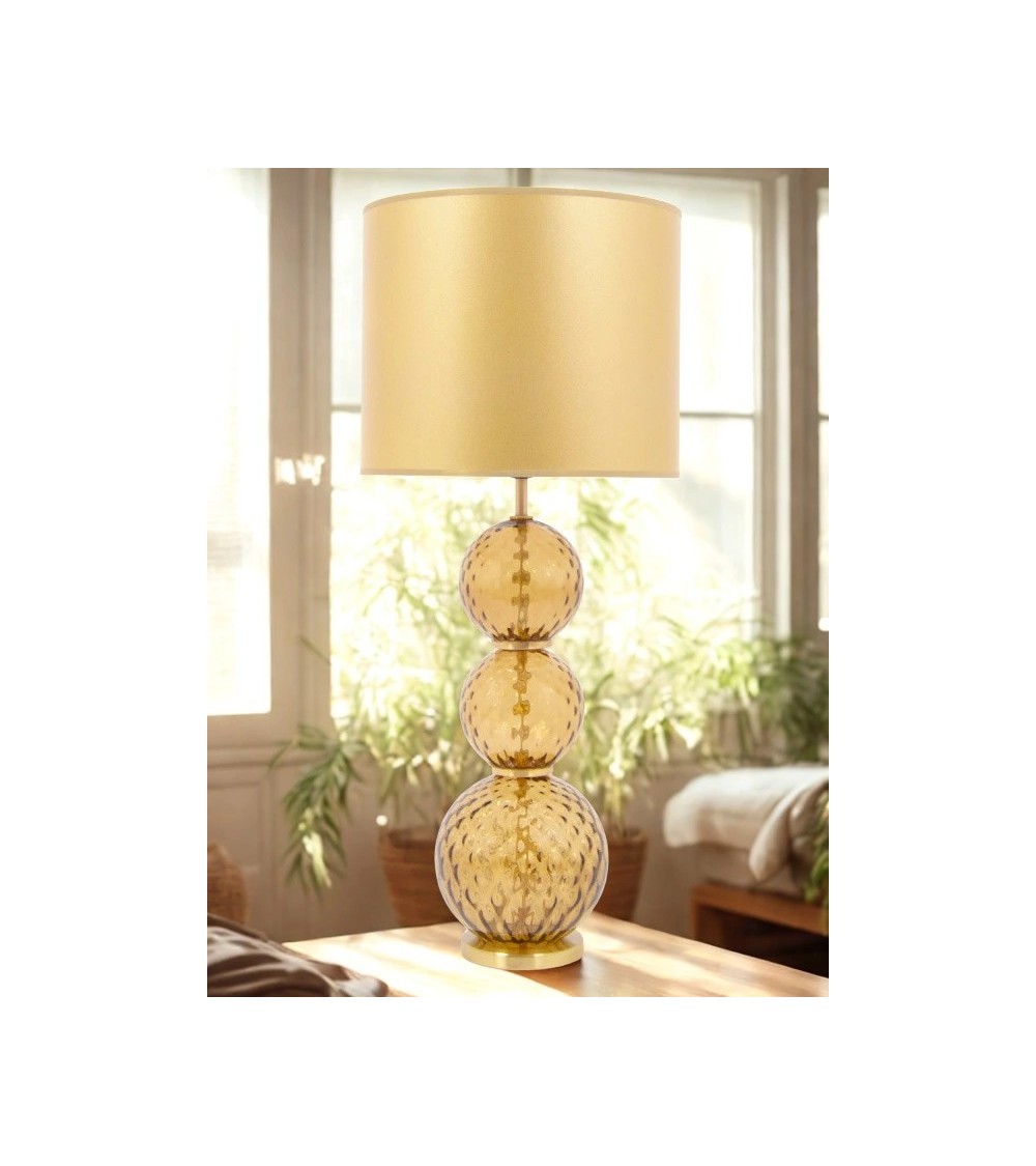Lampe ALYSEE Marron Fumé – Lampe en verre chic | Lumiland