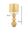 Lampe ALYSEE Marron Fumé – Lampe en verre chic | Lumiland
