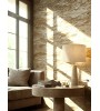 Lampe Ravel travertin et lin – Luminaire design | Lumiland