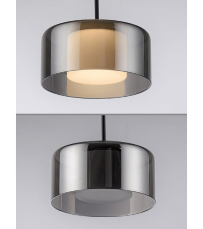 Suspension VAREL – Suspension LED verre fumé | Lumiland
