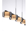 Suspension VAREL – Suspension LED verre fumé | Lumiland