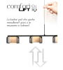 Suspension VAREL – Suspension LED verre fumé | Lumiland