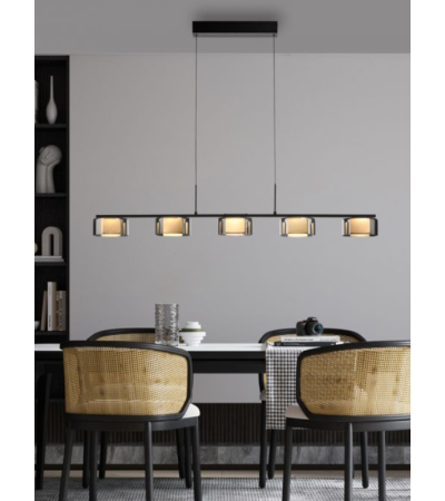 Suspension VAREL – Suspension LED verre fumé | Lumiland