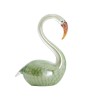 Objet décoratif SWAN – Sculpture en verre vert | Lumiland