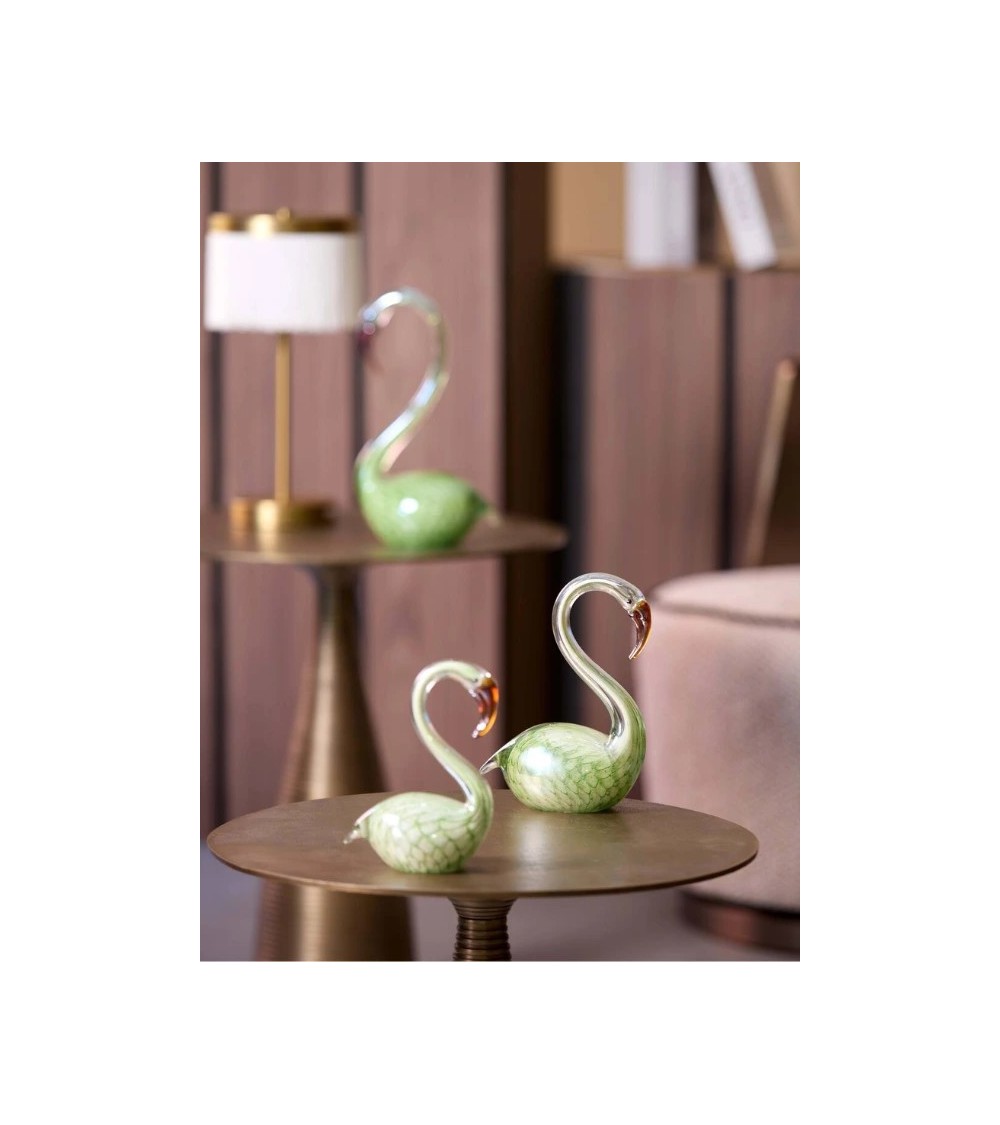 Objet décoratif SWAN – Sculpture en verre vert | Lumiland Objet décoratif SWAN – Sculpture en verre vert | Lumiland