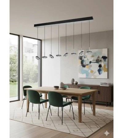 Suspension GUANO – Luminaire LED moderne 8x850 lm