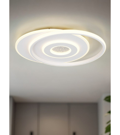 Plafonnier NAZAR blanc – Luminaire moderne | Lumiland