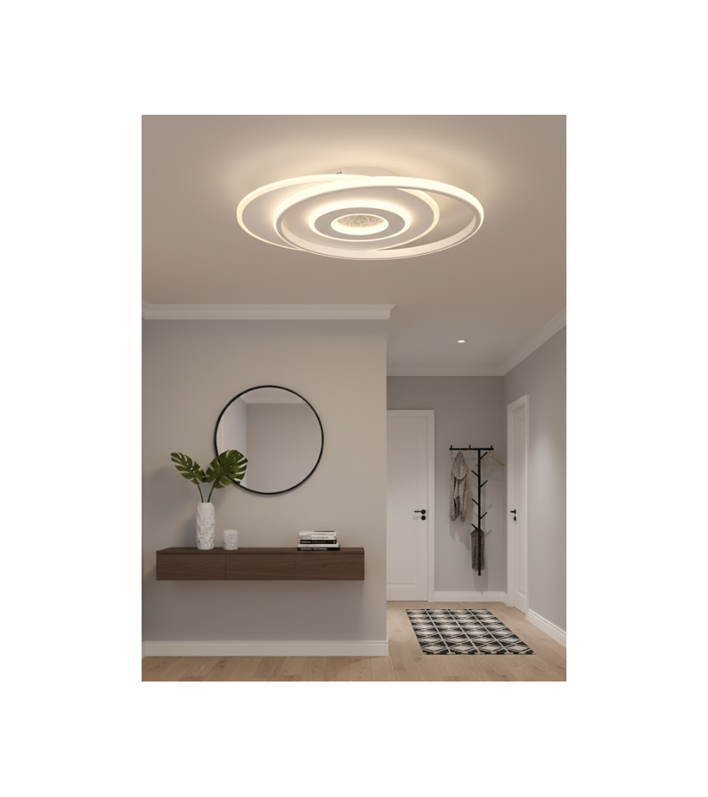 Plafonnier NAZAR blanc – Luminaire design moderne