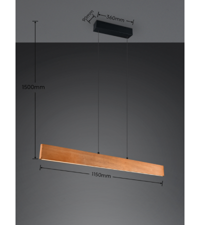 Suspension EDGEWOOD bois – Luminaire design | Lumiland