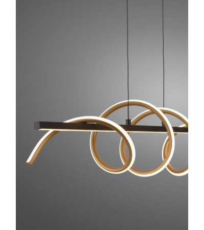 Suspension EMANDA laiton noir – Luminaire design | Lumiland