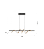 Suspension EMANDA laiton noir – Luminaire design | Lumiland
