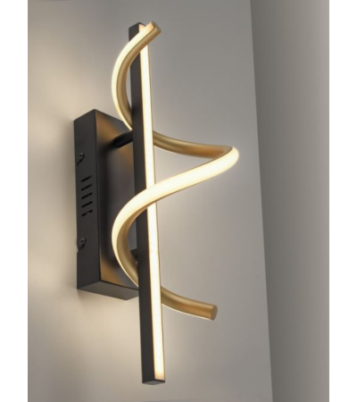 Applique EMANDA noir laiton – Luminaire mural design | Lumiland