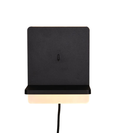 Applique FAIRFIELD noire – Luminaire lecture chambre | Lumiland