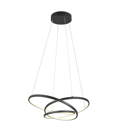 Suspension DARVIN LED – Design incurvé blanc ou doré