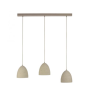 Suspension TRAVENTA – 3 lumières aspect travertin | Lumiland