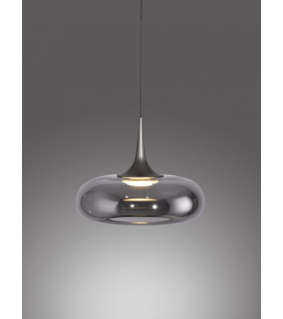 Suspension POSH LED – Verre fumé Ø22 cm | Lumiland