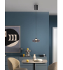 Suspension POSH Verre Fumé LED Dimmable | 1, 3 ou 7 Lumières