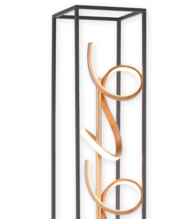 Lampadaire SELINA LED noir – Design moderne | Lumiland