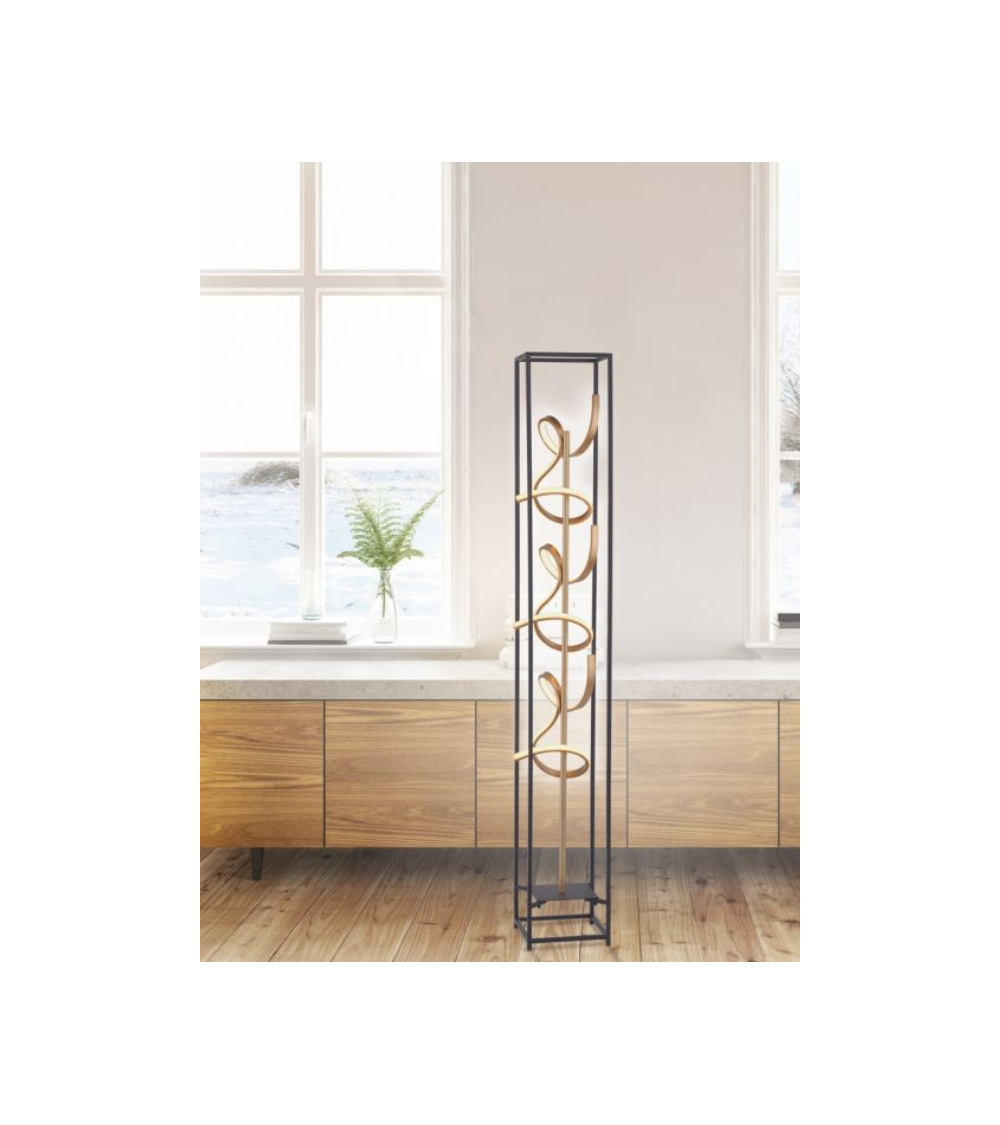 Lampadaire SELINA – Lampadaire LED design noir