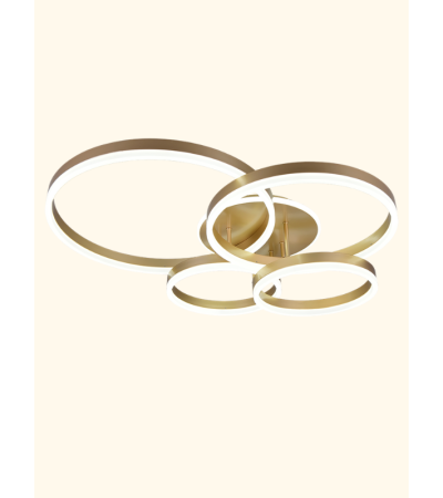 Plafonnier DRAKE LED 50W or mat – Design | Lumiland