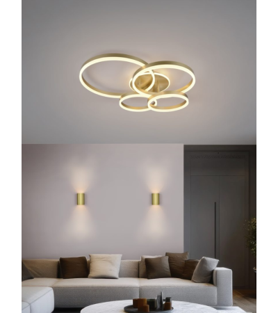 Plafonnier DRAKE – Plafonnier LED design or mat 50W