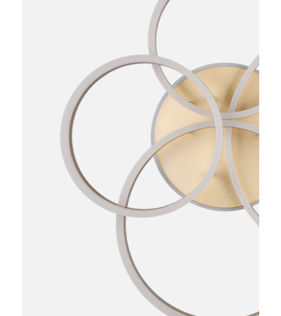 Plafonnier DRAKE LED 50W or mat – Design | Lumiland