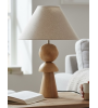 Lampe ILIAN – Lampe à poser en bois naturel