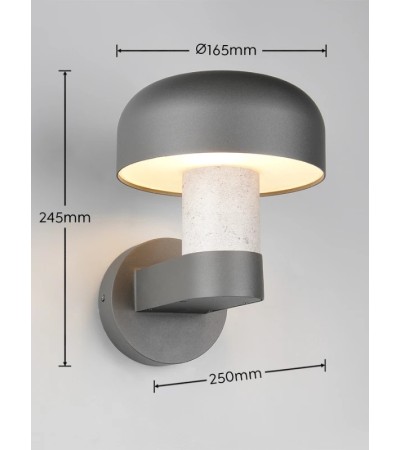 Applique extérieure FRASER béton IP54 – Lumiland