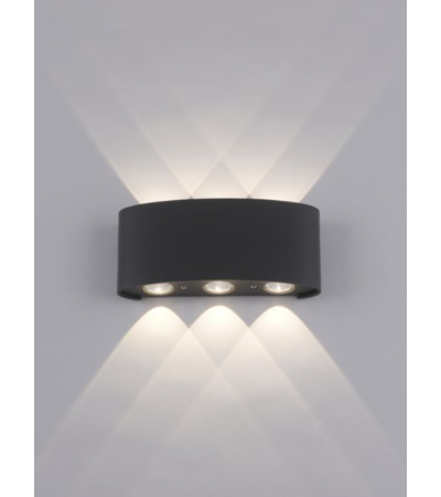 Applique murale extérieure LED CARLO anthracite | Lumiland