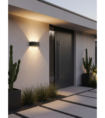 Applique murale extérieure LED CARLO anthracite | Lumiland