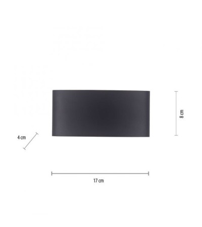 Applique murale extérieure LED CARLO anthracite | Lumiland