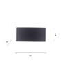 Applique murale extérieure LED CARLO anthracite | Lumiland