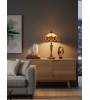 Lampe Tiffany Floréa – Lampe à poser vitrail | Lumiland