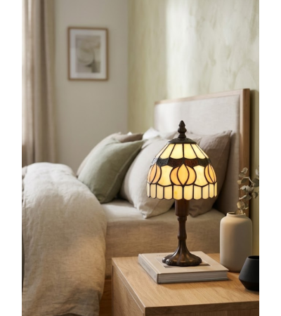 Lampe Tiffany Lysandra – Lampe vitrail décorative | Lumiland