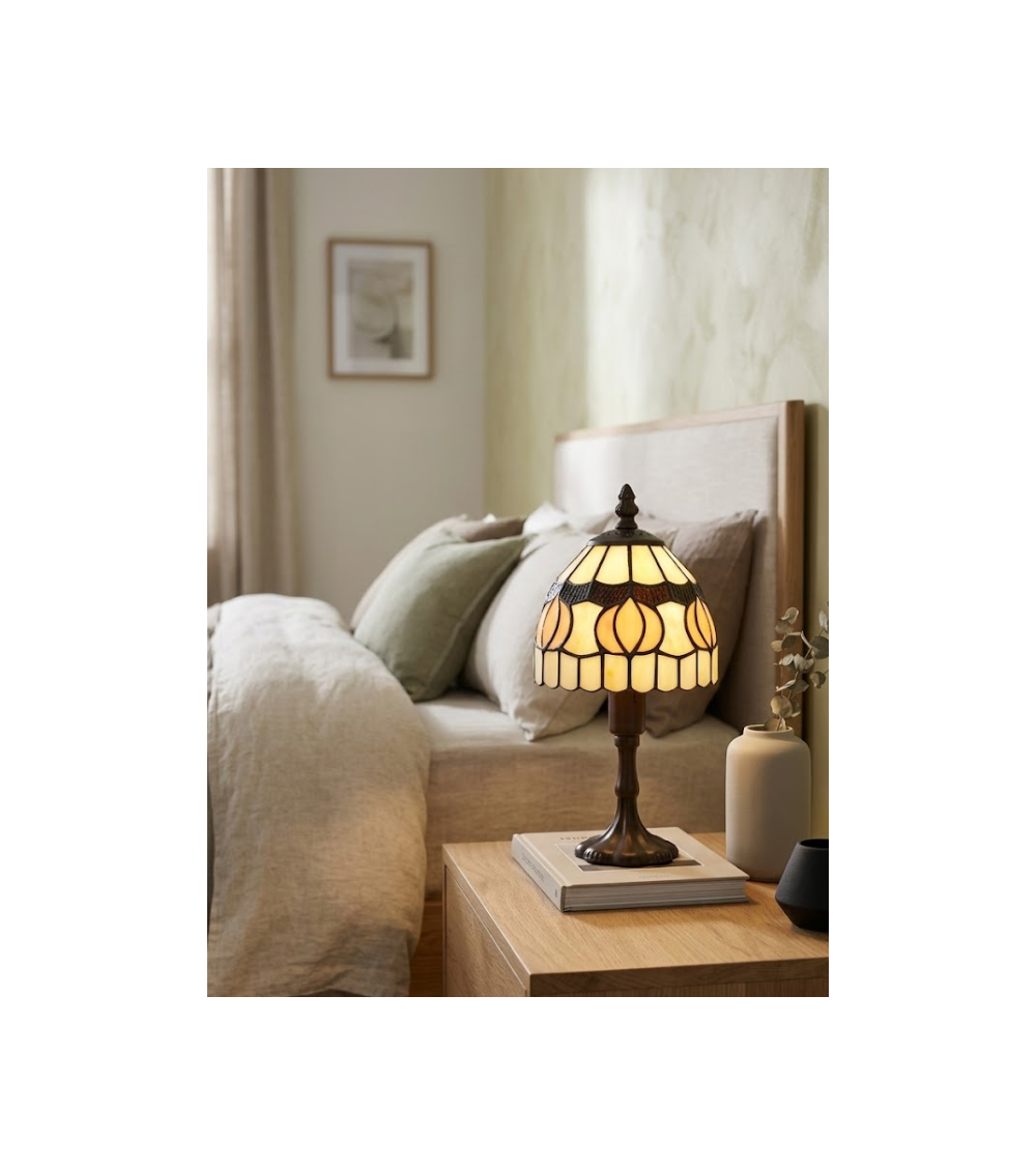 Lampe Tiffany Lysandra – Lampe vitrail décorative | Lumiland