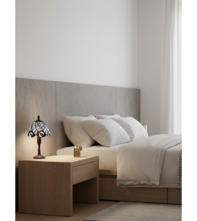 Lampe Tiffany Aurélia – Lampe de chevet vitrail | Lumiland