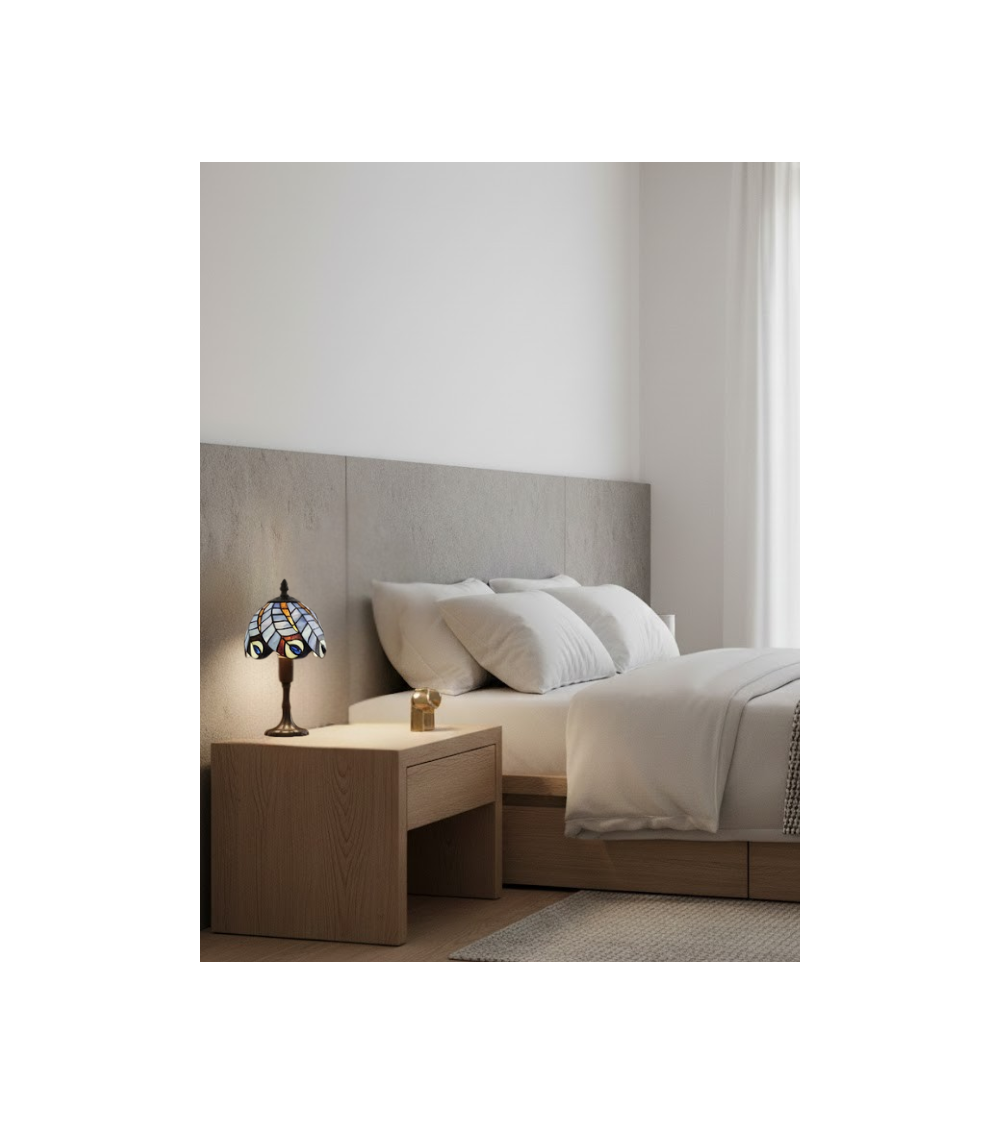 Lampe Tiffany Aurélia – Lampe de chevet vitrail | Lumiland