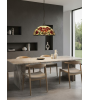 Suspension Tiffany Rosélia – Suspension vitrail Ø40 cm | Lumiland