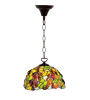Suspension Tiffany Ambreline – Suspension vitrail Ø20 cm | Lumiland