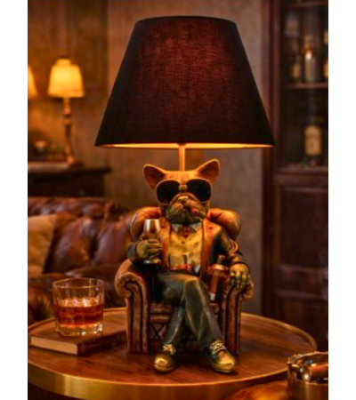 Lampe décorative Sir Winston – Lampe design bouledogue | Lumiland